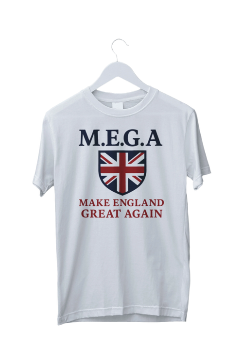 Mega T-Shirt Design 1 - Union jack shield - make england great again 
