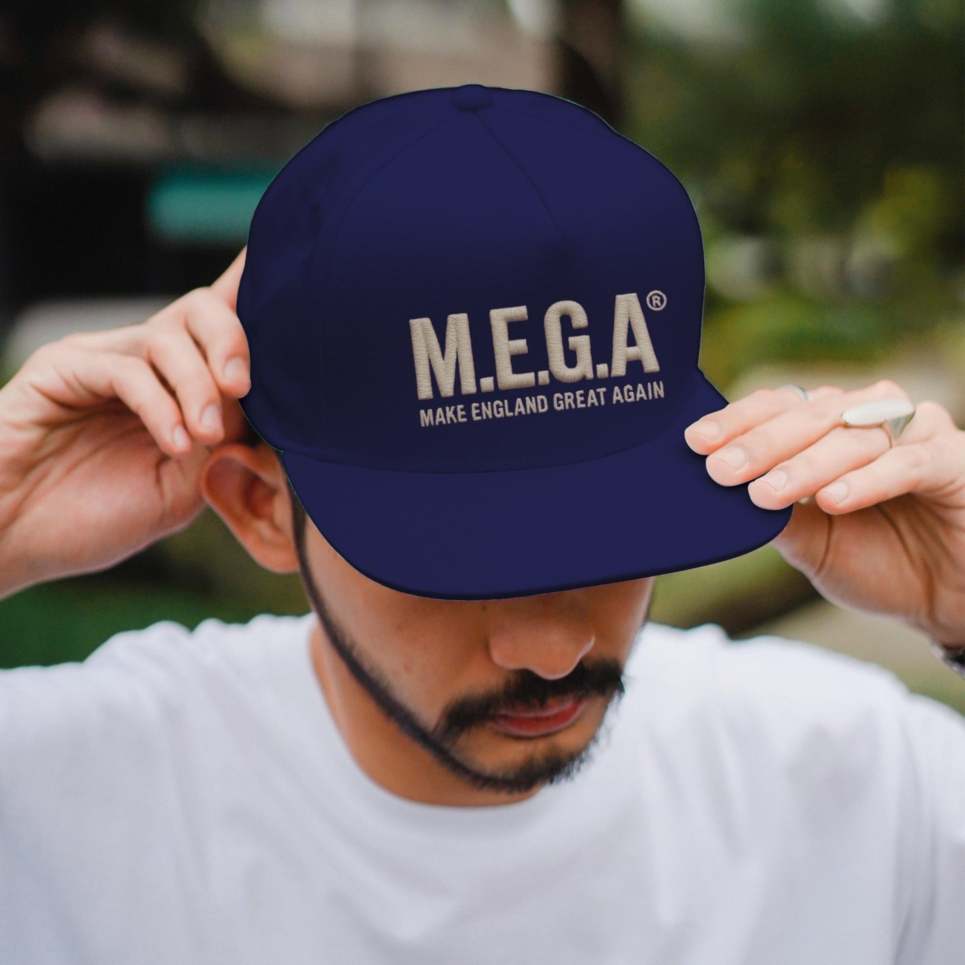 M.E.G.A® Snapback hat navy blue
